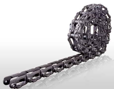 Ocelové řetězy na pásové stroje